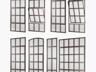 Loft windows Low-poly 3D model purchase