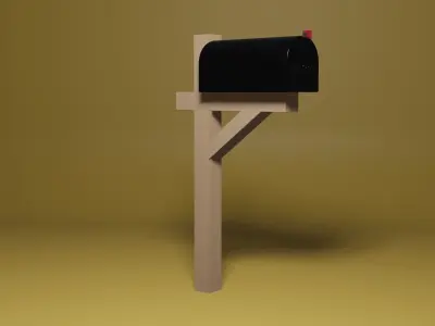 Mailbox Free low-poly 3D model