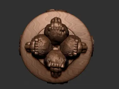 Ashoka  statue of Indian government 3D print model