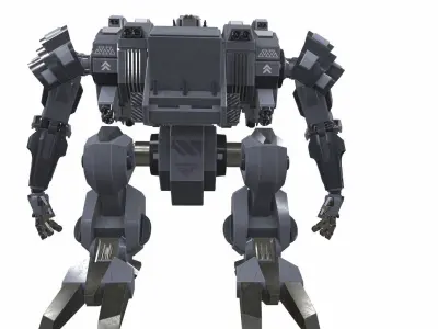 Battle mech robot falum 5B 3D model