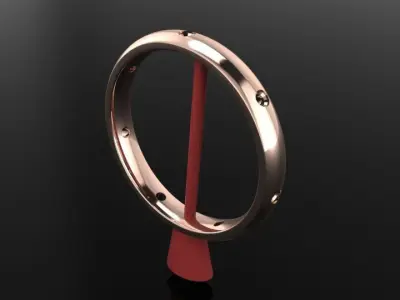 Dainty Infinity Diamond Band Ring and Fashion Wear Size9 3D print model