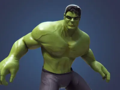 Hulk Cartoon 3D model