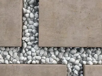 Paving tile pebble n10 3D model