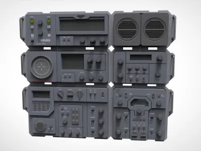 Dashboard 4 sci fi 3D model