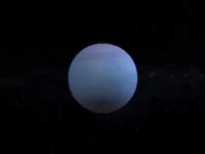 Gas Giant Alien Planet 07 Low-poly 3D model