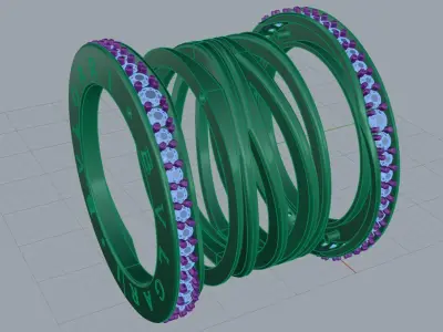 BVLGARY BZERO Ring Gold 18k 3D Model Pack