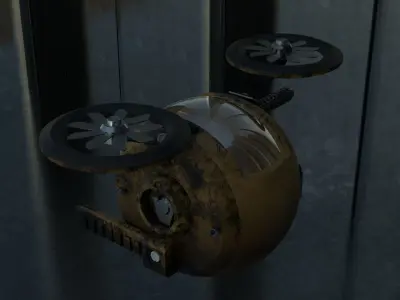 Futuristic Sci Fi Drone Model Concept 3D model