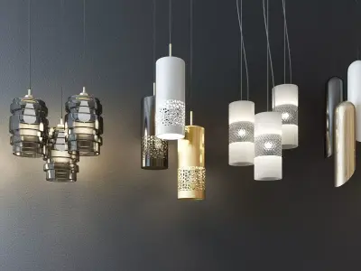 lamp droplight Low-poly 3D model purchase