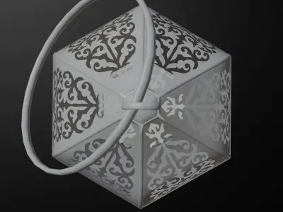 Moroccan Lantern Low-poly 3D model