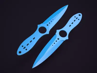 CSGO Skeleton Knife 3D Printable 3D print model