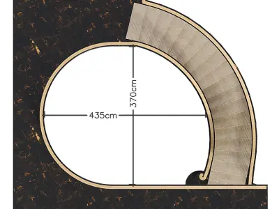Neoclassical staircase 2 3D model