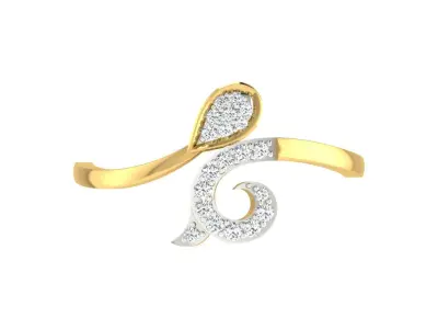 Women Ring  Render 3dm STL OBJ FBX Details 3D print model 21