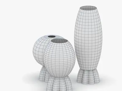 1373 - Table Lamp Low-poly 3D model
