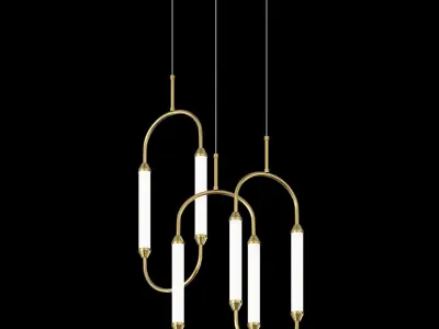 Giopato  Coombes CIRQUE chandelier by Lalume 3D model