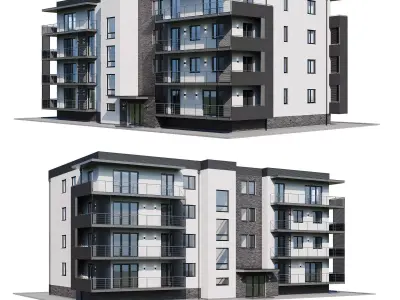 Apartment house 2 3D model