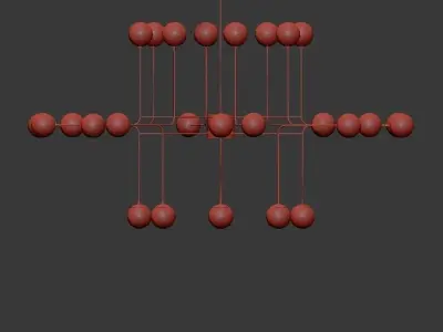Roll Hill Modo 10 Globe Chandelier 3D model purchase