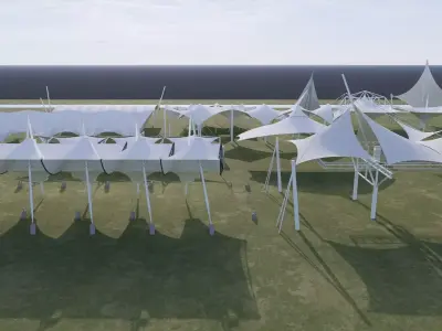 Tensile Structures Collection -A2 3D model