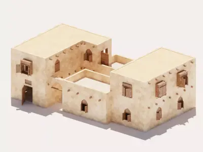 Ancient Desert House 5 3D model