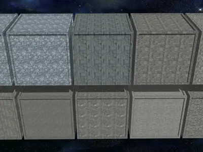 20 Seamless Sci-fi Panels - Diagonals Texture