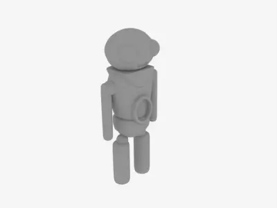 Robot Character Toon 3D model