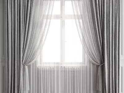 Curtain Set 498C 3D model