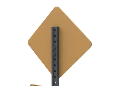 Street Sign 18  Low-poly 3D model