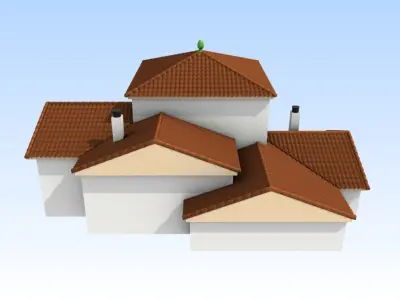 Modular arabic andalusian roofs 3D model