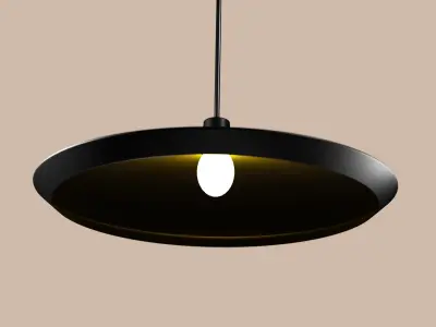 Modern Pendant 5 Lights - Ceiling Lights Low-poly 3D model