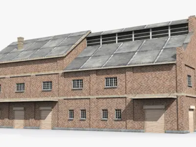 Factory x1 Low-poly 3D model purchase