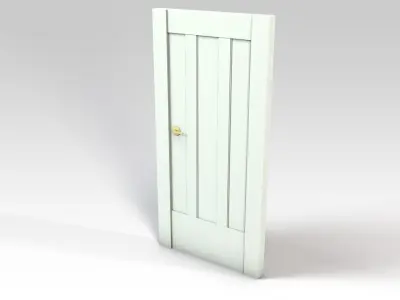 White door Free 3D model
