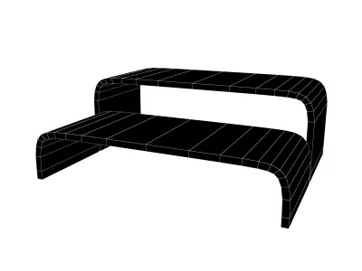 Integrated Model Display Rack v2 001 Low-poly 3D model