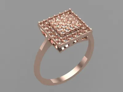 Wedding Engagement Women Ring 3D print model 3D print model