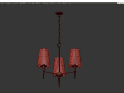 DRISCOLL LED CHANDELIER Low-poly 3D model