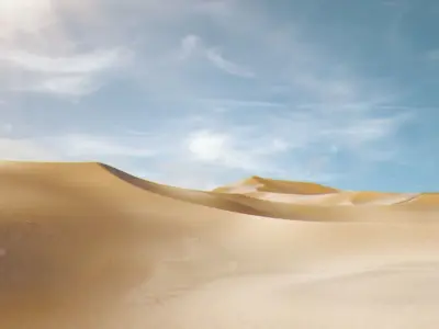 Desert Dunes Terrain Model A 3D model