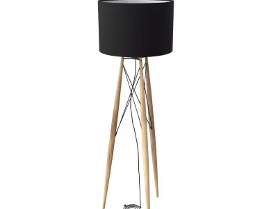 Lamp01 floor lamp with shade Low-poly 3D model