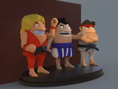 Street Fighter 3D print model