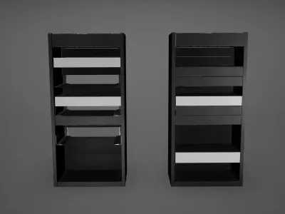 Cyberpunk Server Low Poly  Game Ready Low-poly 3D model