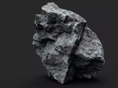 Rock 16-6 Low-poly 3D model