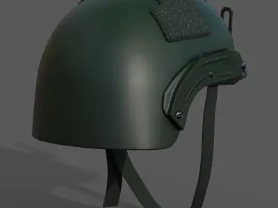 Helmet military combat soldier armor scifi  Low-poly 3D model