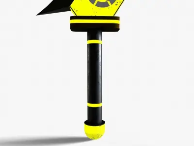 Fantasy Sword Low-poly 3D model