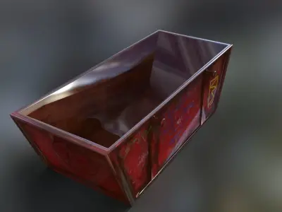 dumpster model Low-poly 3D model