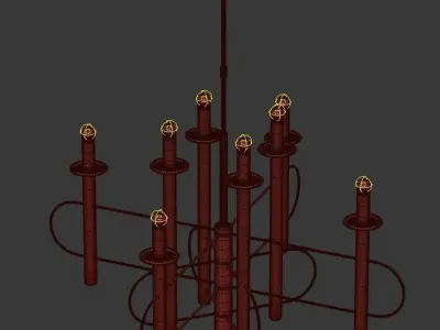 CHANDELIER BY SCIOLARI 3D model