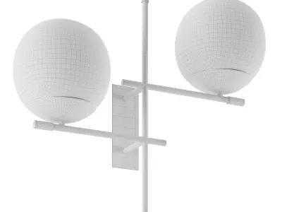  Maytoni Nostalgia wall light 2 bulb made of glass 3D model