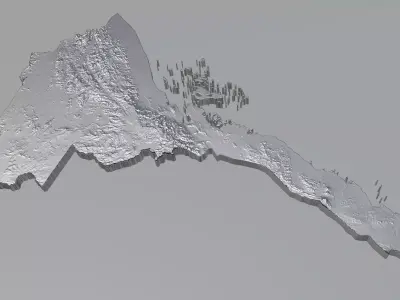 Eritrea Country Terrain 3D model