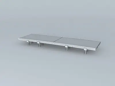 A30 bridge over the Segura Free 3D model