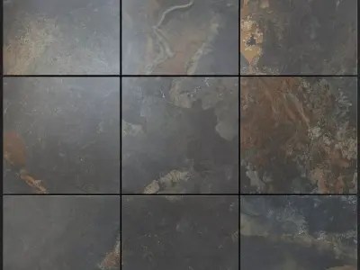 Yurtbay Seramik Kayah Rust 300x300 Set 5 3D model