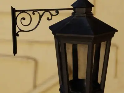 Lantern 3D model 7