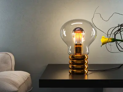 Bulb Table Lamp 3D model