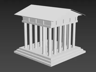 Roman style Building 3D model