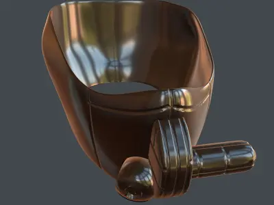 gas mask helmet scifi high poly 3d printable  3D model